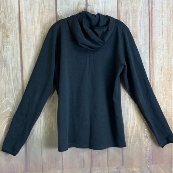 EUC Fjallraven Keb Fleece Hoodie M Navy Blue - Picture 7 of 12